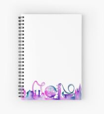 Orlando Theme Park Inspired Watercolor Skyline Silhouette Spiralblock