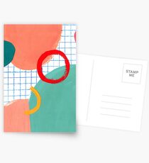 Abstract figures Postcards