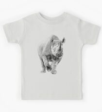 Endangered Black Rhino | African Wildlife Kids Tee