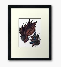 feathery abstract Framed Print