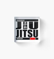 Bloque acrílico Jiu Jitsu - Nunca te rindas Nunca te rindas