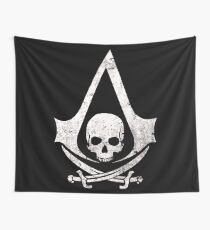 Pirate skull Wall Tapestry