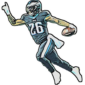 Miles Sanders eagles football team running back  Art Board Print for Sale  by eNVy Co