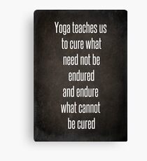Yoga Canvas Print