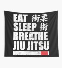 Eat Sleep Breathe Jiu Jitsu Wall Tapestry