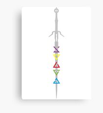 Minimalist Zireael Sword with Signs Metal Print
