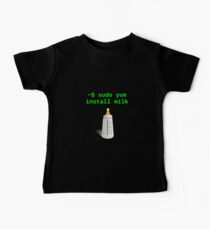 Linux Baby sudo yum install milk Baby T-Shirt