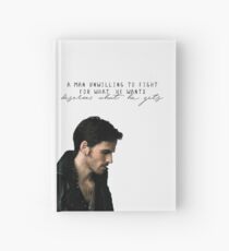 47. Killian Jones Quote - Season 7 Promo pic Hardcover Journal