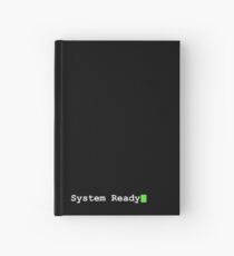 System Ready Retro Computer Graphic Hardcover Journal