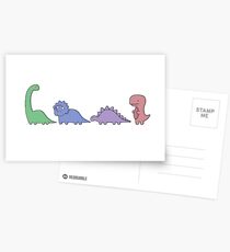 Dinosaurier Illustrationen Postkarten