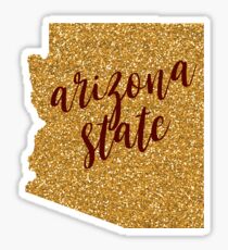 gold asu Sticker