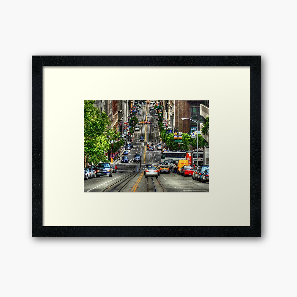 "City Street" Framed Art Print by wildshots Redbubble