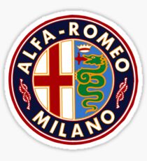 Antique Alfa-Romeo Classic Car Sign Sticker