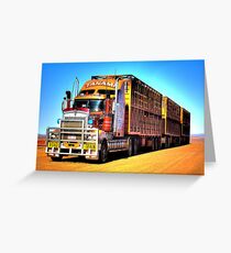 Road Train Greeting Card