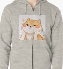 Kawaii Shiba inu Zipped Hoodie