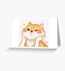 Kawaii Shiba inu Greeting Card