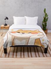 Kawaii Shiba inu Throw Blanket