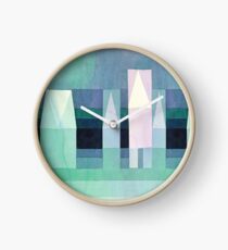 Stretched Version - Three Houses by Paul Klee Clock