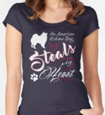American Eskimo Dog Women's Fitted Scoop T-Shirt