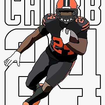 NamasteMFG Run Chubb - Cleveland Browns Run The Football Nick Chubb Tee - Funny Brown Gift Shirt - Short-Sleeve Unisex T-Shirt