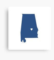 Alabama Love Canvas Print