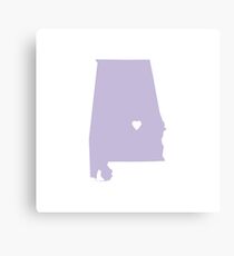 Alabama Love Canvas Print