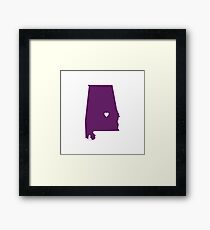 Alabama Love Framed Print
