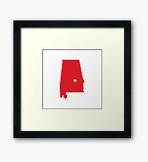 Alabama Love Framed Print