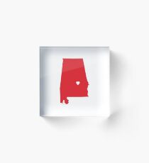 Alabama Love Acrylic Block