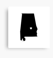 Alabama Love Canvas Print