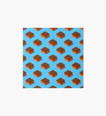 Seamless pattern of cubic chocolate donuts. Art Board