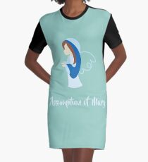 Assumption of Mary - Nossa Senhora dos Navegantes - Blessed Virgin Mary Graphic T-Shirt Dress