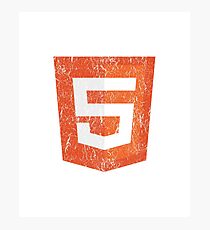 Vintage Distressed HTML5 Photographic Print