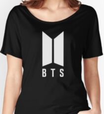 BTS new logo white Women's Relaxed Fit T-Shirt