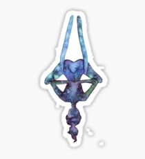 Arial Yoga Galaxy Sticker