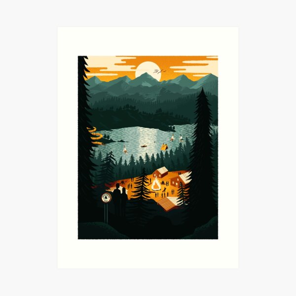 Cottage Country Art Print