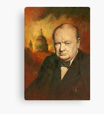 winston churchhill Canvas Print