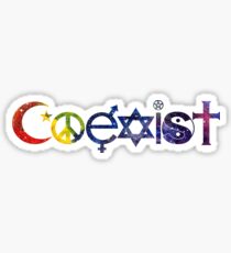 COEXIST Space 3 Sticker