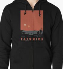 Besuche Tatooine Hoodie mit Reißverschluss