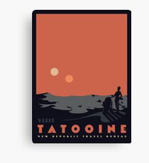 Besuche Tatooine Leinwanddruck
