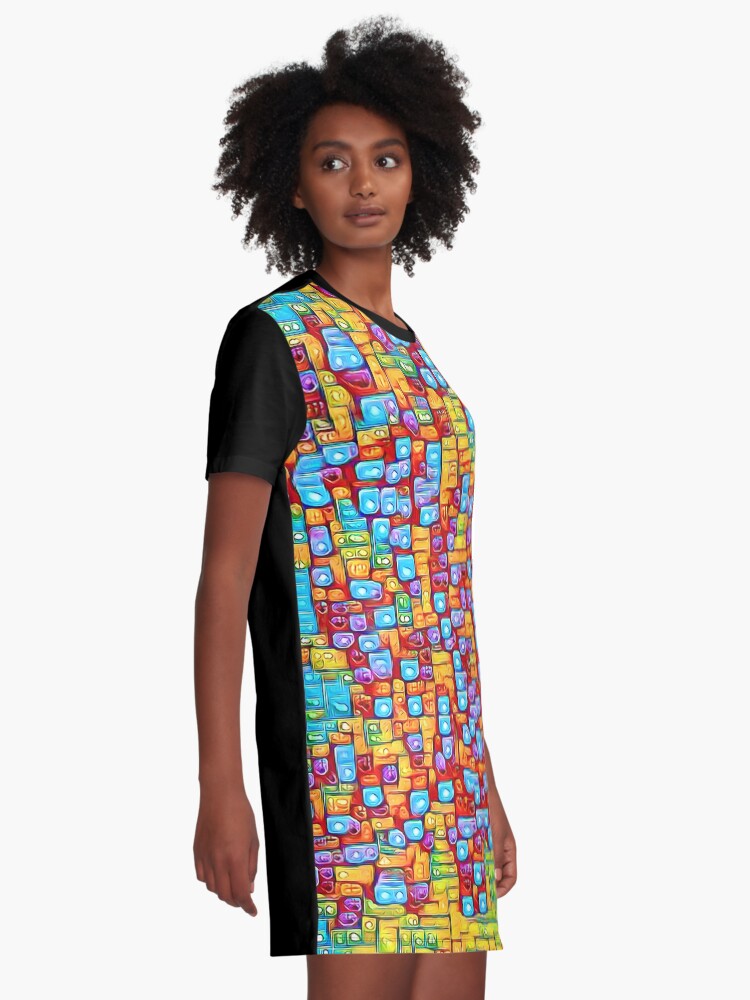 Alternate view of SkyBlue 22% Graphic T-Shirt Dress