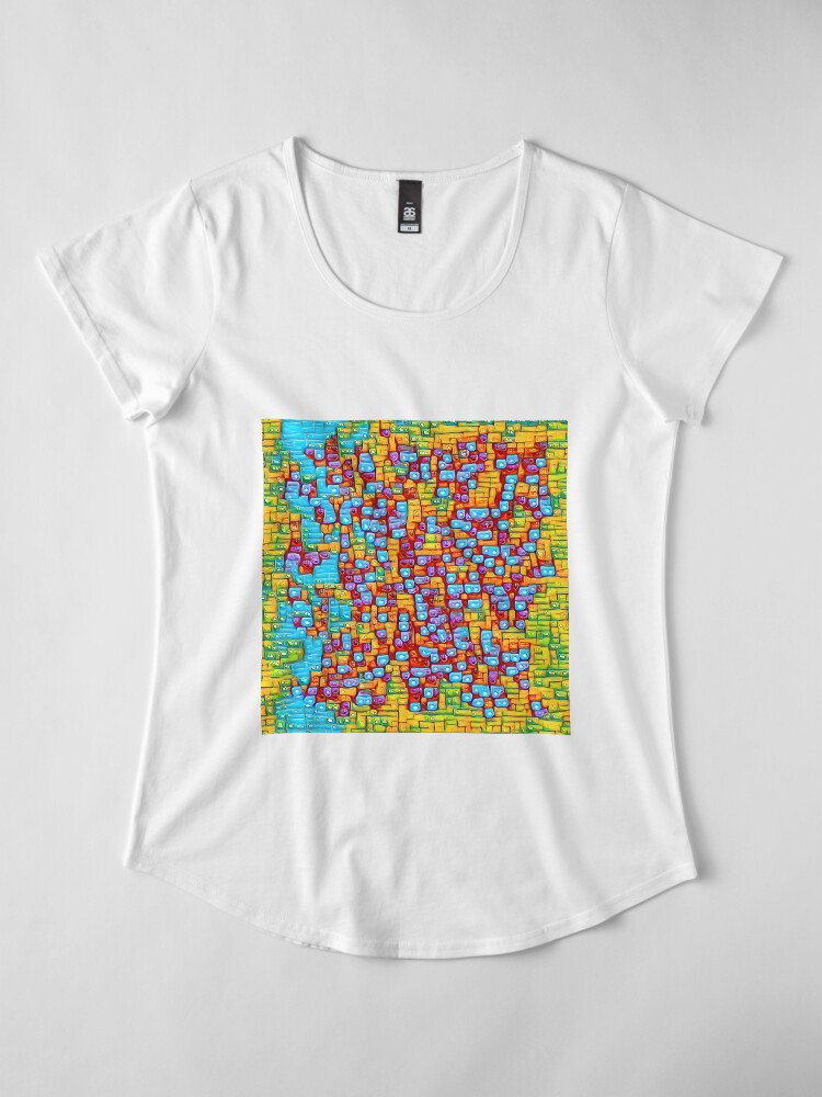 Alternate view of SkyBlue 22% Premium Scoop T-Shirt