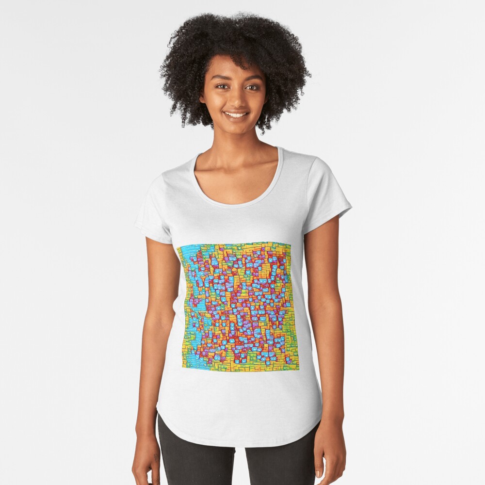 SkyBlue 22% Premium Scoop T-Shirt