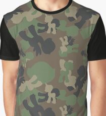 Brony Military Woodland Camo Graphic T-Shirt
