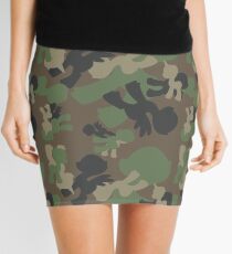 Brony Military Woodland Camo Mini Skirt