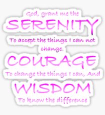 Serenity Prayer Sticker