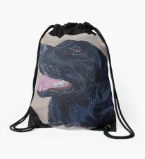 Mochila saco Pintura de labrador negro
