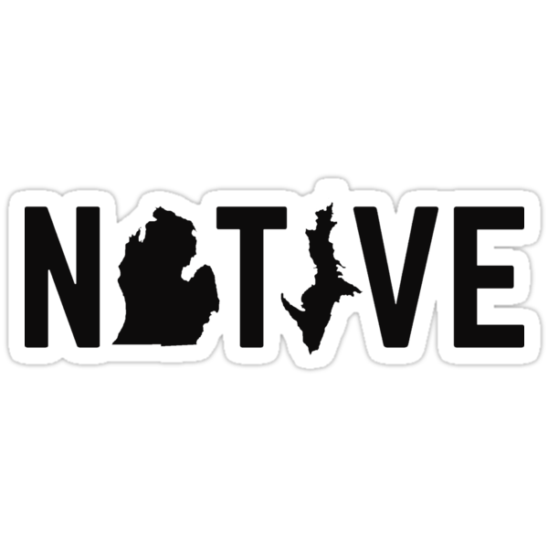  MI  NATIVE Stickers  by CoryPeeples Redbubble