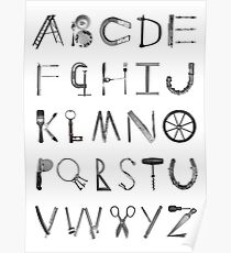 Object Alphabet Poster