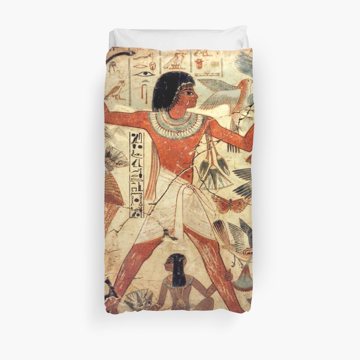 Ancient Egyptian Couple Hunting Duvet Cover By Crwprod Redbubble